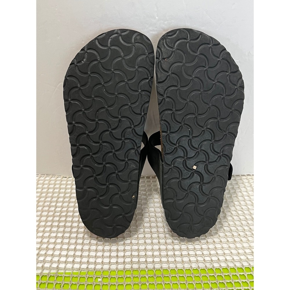 Birkenstock Gizeh Birko-Flor Thong Sandals Womens 36 L5 Black foot stained - Picture 8 of 10
